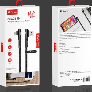 کابل تبدیل USB به Micro-USB پرو‌‌وان مدل PCC235M طول 1متر